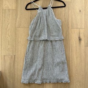 Madewell Cotton Linen Halter Dress